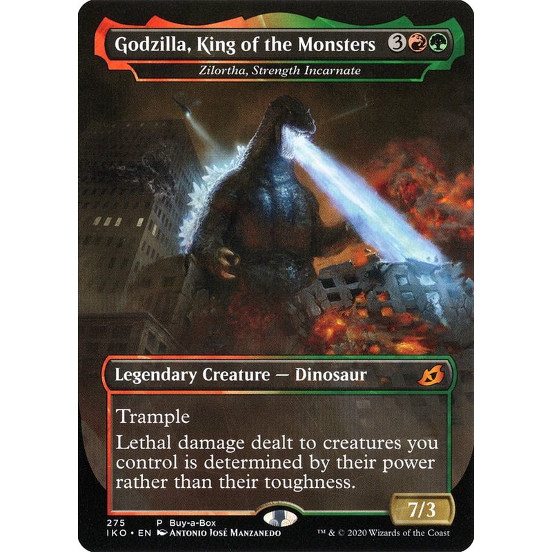Zilortha, Strength Incarnate - Godzilla, King of the Monsters (Buy-A-Box) [Ikoria: Lair of Behemoths Promos]