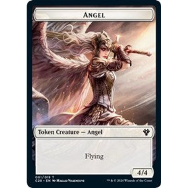 Angel // Elemental (010) Double-Sided Token [Commander 2020 Tokens]