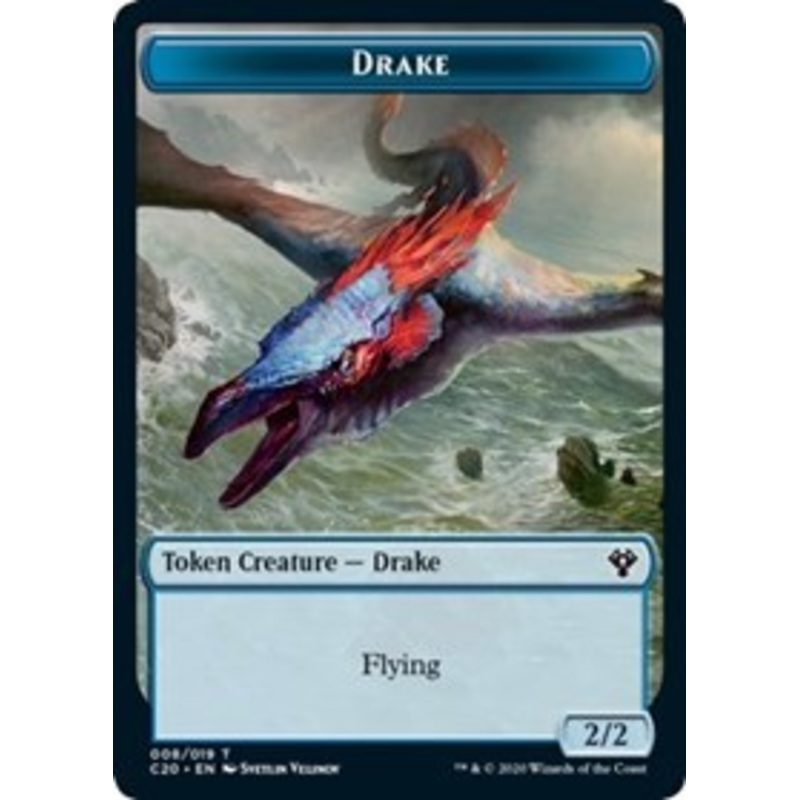 Drake // Goblin Warrior Double-Sided Token [Commander 2020 Tokens]