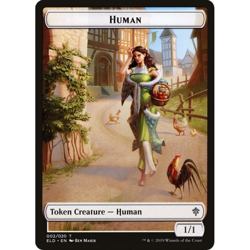 Human Double-Sided Token [Challenger Decks 2020 Tokens]
