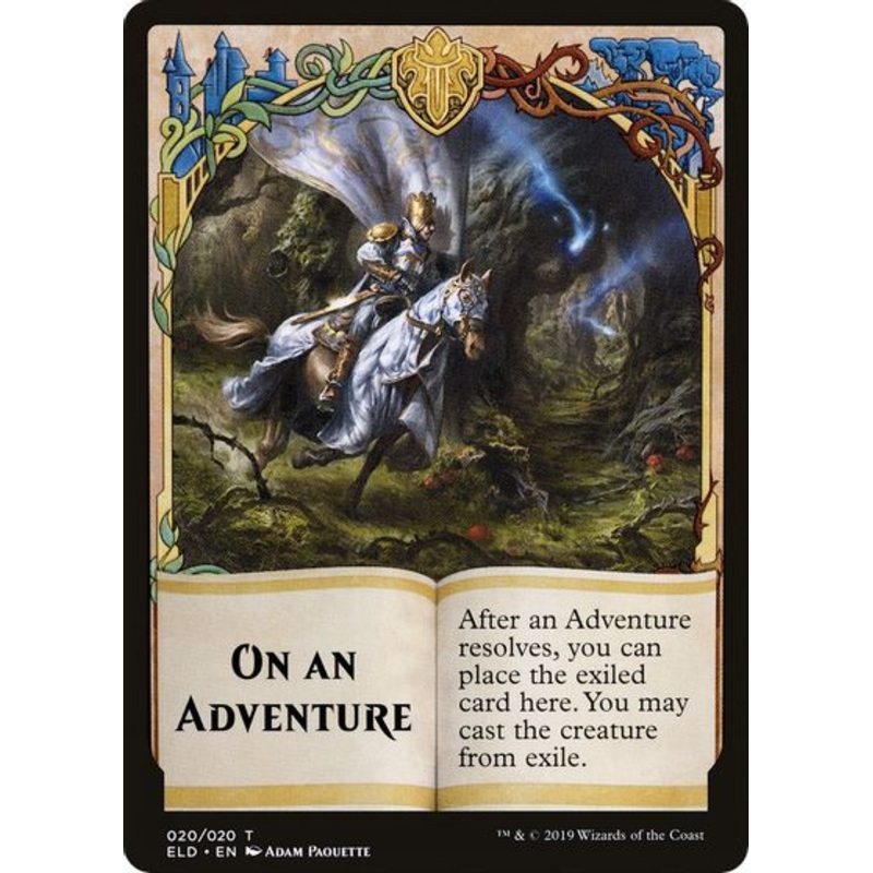 On An Adventure Double-Sided Emblem [Challenger Decks 2020 Tokens]