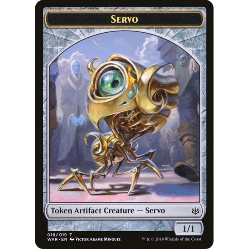 Servo // Wizard Double-Sided Token [Challenger Decks 2020 Tokens]