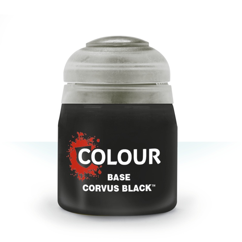CITADEL BASE PAINT: CORVUS BLACK