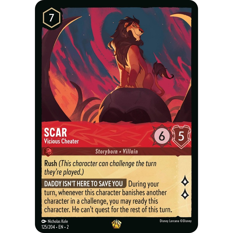 Scar - Vicious Cheater (125/204) [Rise of the Floodborn]