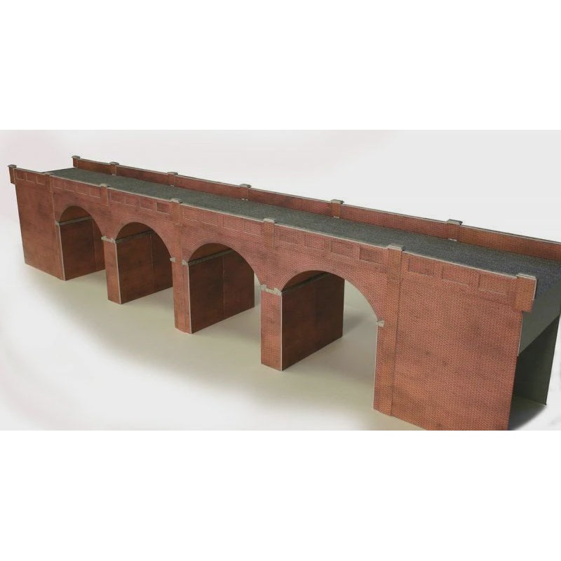 Metcalfe HO/ OO Red Brick Double Track Viaduct