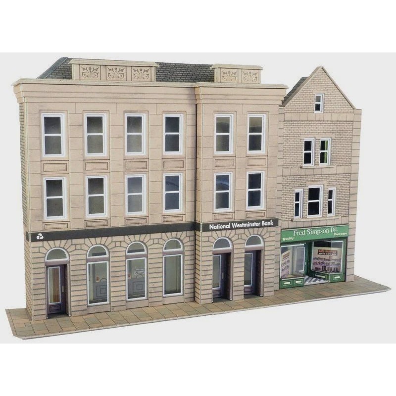 Metcalfe OO/HO Low Relief Bank & Shop