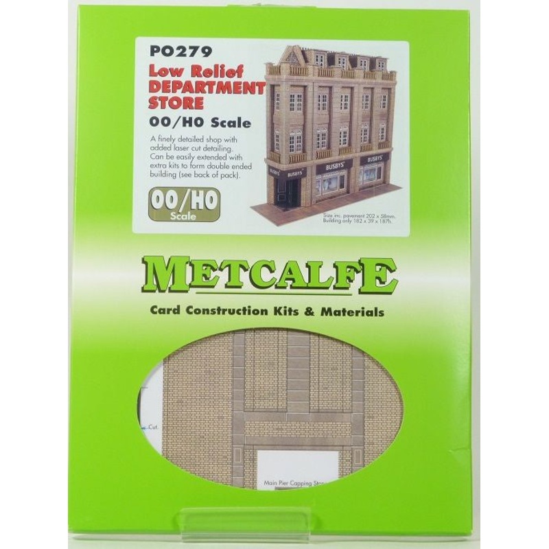 Metcalfe OO/HO Low Relief Department Store