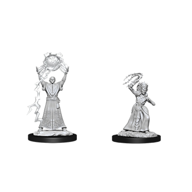 Nolzer's Marvolous Miniatures: Drow Mage & Drow Priestess