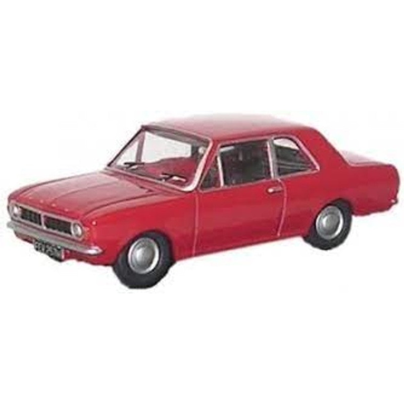 Oxford 1:76 Mk 2 Ford Cortina 2dr Red