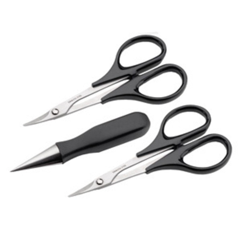 DUBRO 3 PCE BODY REAMER, STRAIGHT & CURVED SCISSORS SET