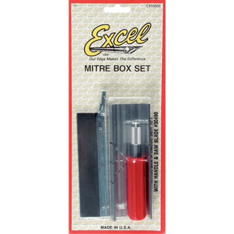 Excel Mitre Box & Razor Saw Set