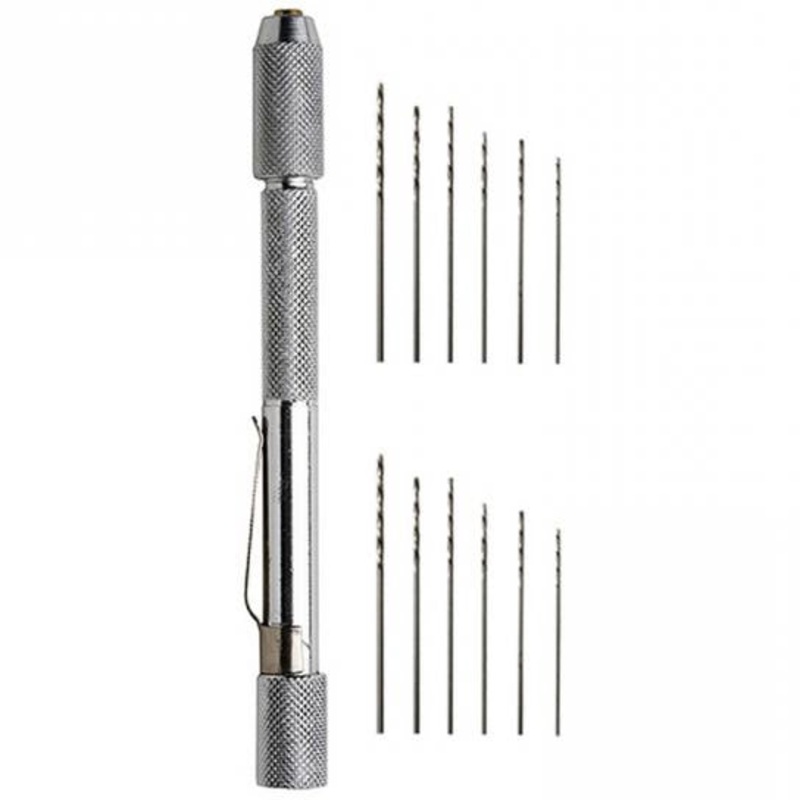 Excel Pin Vise w/12 drill bits