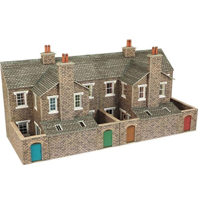 Metcalfe HO/OO Low Relief Stone Terraced House Backs