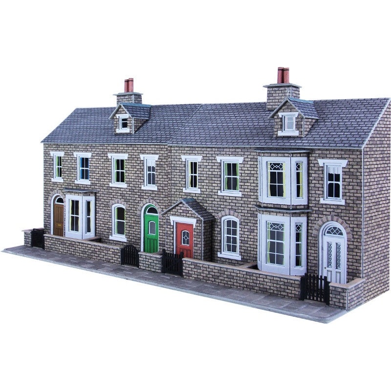 Metcalfe Low Relief Stone Terraced House Fronts OO/HO