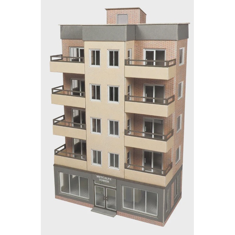 Metcalfe Low Relief Tower Block  OO/HO