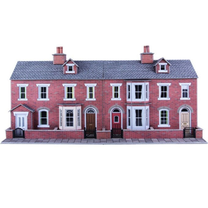 Metcalfe OO/HO Low Relief Red Brick Terr
