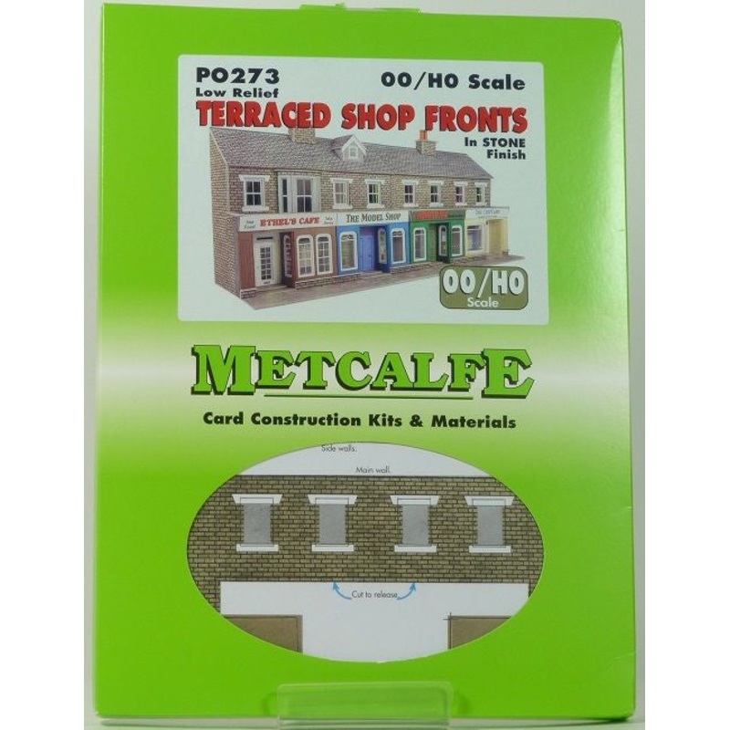 Metcalfe OO/HO Terraced Shop Fronts Stone Finish