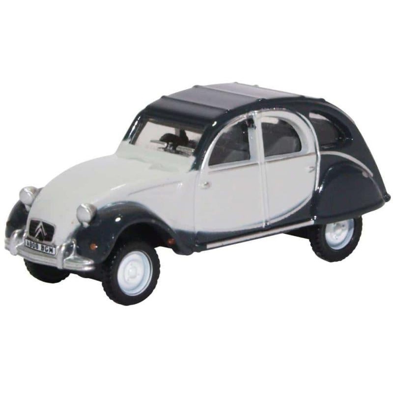 Oxford 1:76 Citroen  2CV Charleston Cormorany Grey/Midnight Grey