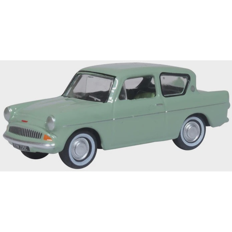 Oxford 1:76 Ford Anglia Spruce Green