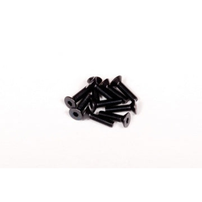 Axial AXA146 Hex Socket Flat Head M3x12mm Black (10)