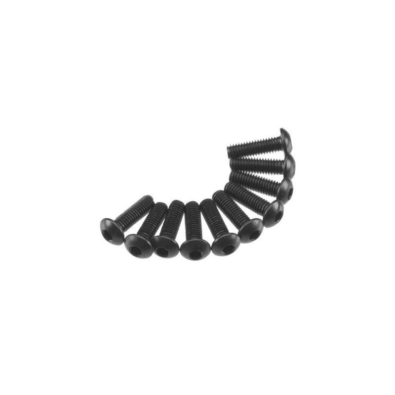 Axial Hex Socket Button Head M3x10mm Black (10)