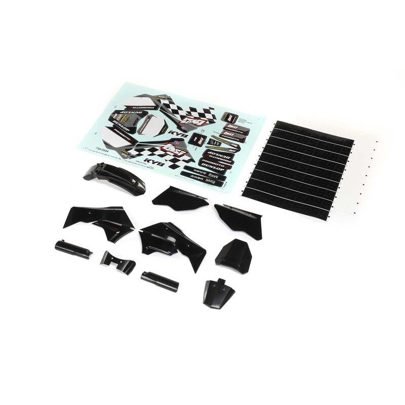 Black Plastics with Wraps: Promoto-MX by LOSI