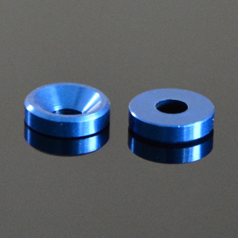 M3 Aluminium Countersunk Washers (4) Blue