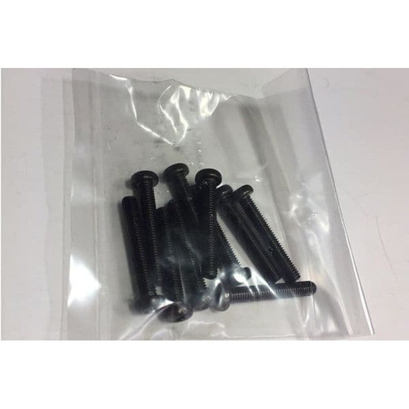 Tamiya 3X20mm Screws Black (10)