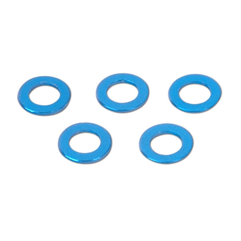 Team C M3 Flat Washer/Shim 0.5mm - Blue