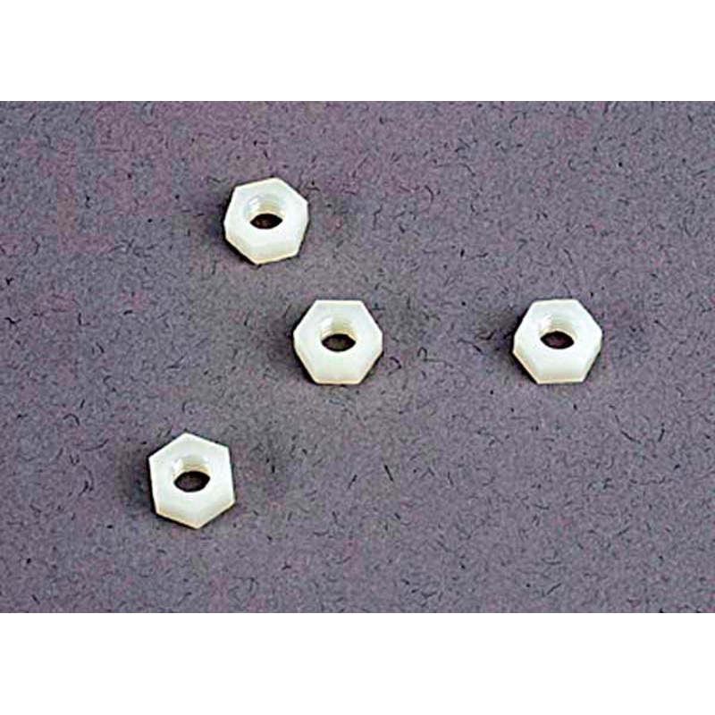Traxxas 2447 - 4mm nylon wheel nuts (4)