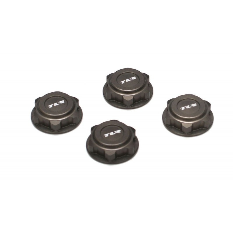 TLR Covered 17mm Wheel Nuts Grey  Alum