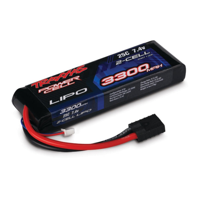 Traxxas 2840 - 3300mah 7.4v 2-Cell 25C L