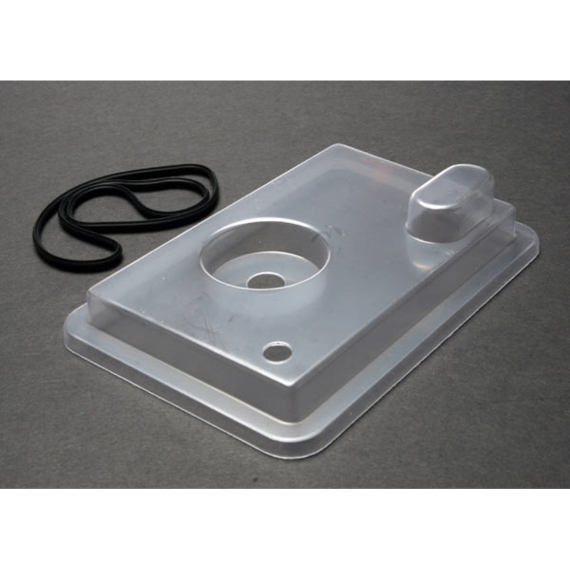 Traxxas 1571X - Radio box lid (clear)/ r