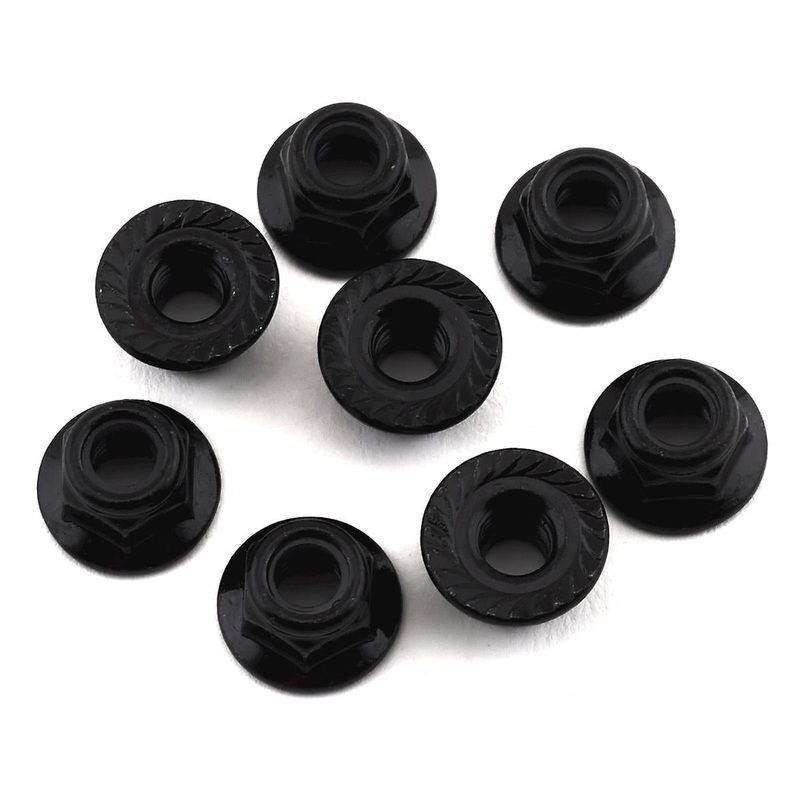 Traxxas 8447 5mm Flanged Wheel Nuts Black (8)