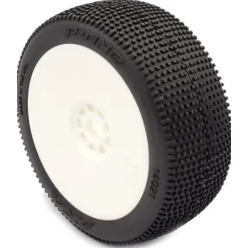 AKA 1:8 BUGGY P1 (SOFT) EVO WHEEL PRE-MOUNTED White