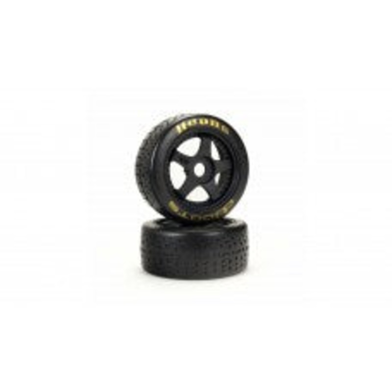 Arrma 1:7 dBoots Hoons 42/100mm Gold (Soft Compound) Belted Tire with 2.9 5-Spoke Wheels, 17mm Hex (2)