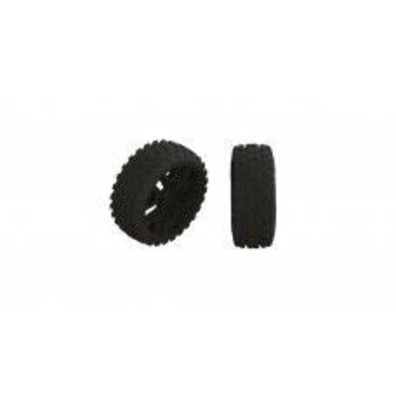 Arrma 2HO Tire Set Glued Black (2) Suits Typhon 4X4 Mega & 3S BLX 17mm Hex
