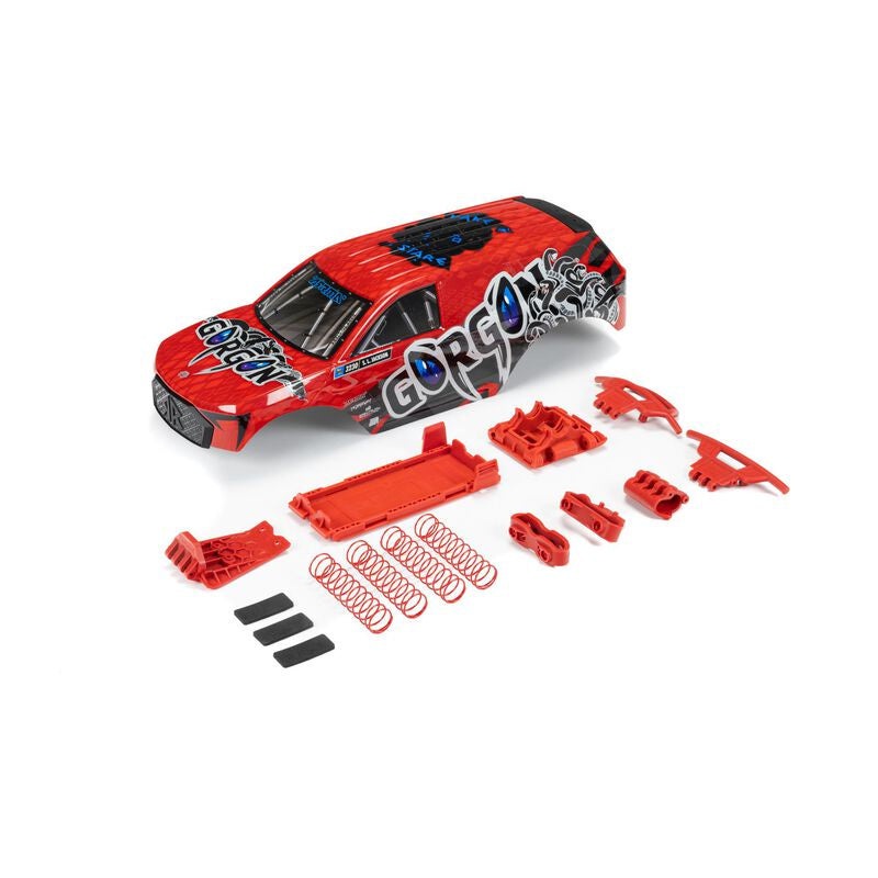 Arrma GORGON Painted Decaled Body Set (Red)