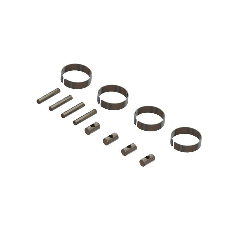 ArrmaCVD Driveshaft Metal Fittings (1 Pair) suit Outcast & Kraton 4S V2