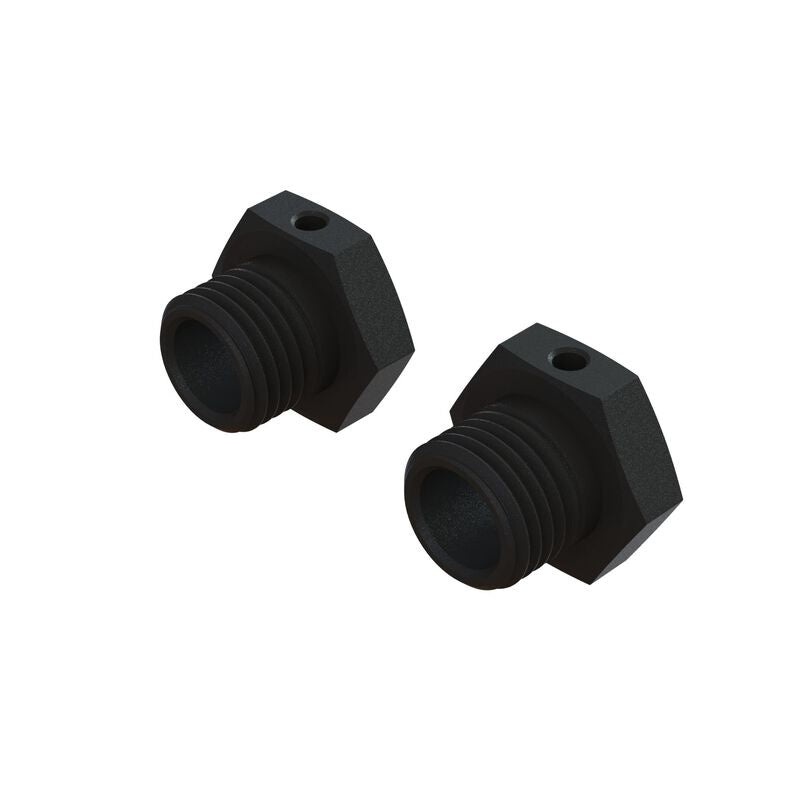 Arrma Aluminum Wheel Hex 17mm - 14.6mm Thick, Black (2) 6S