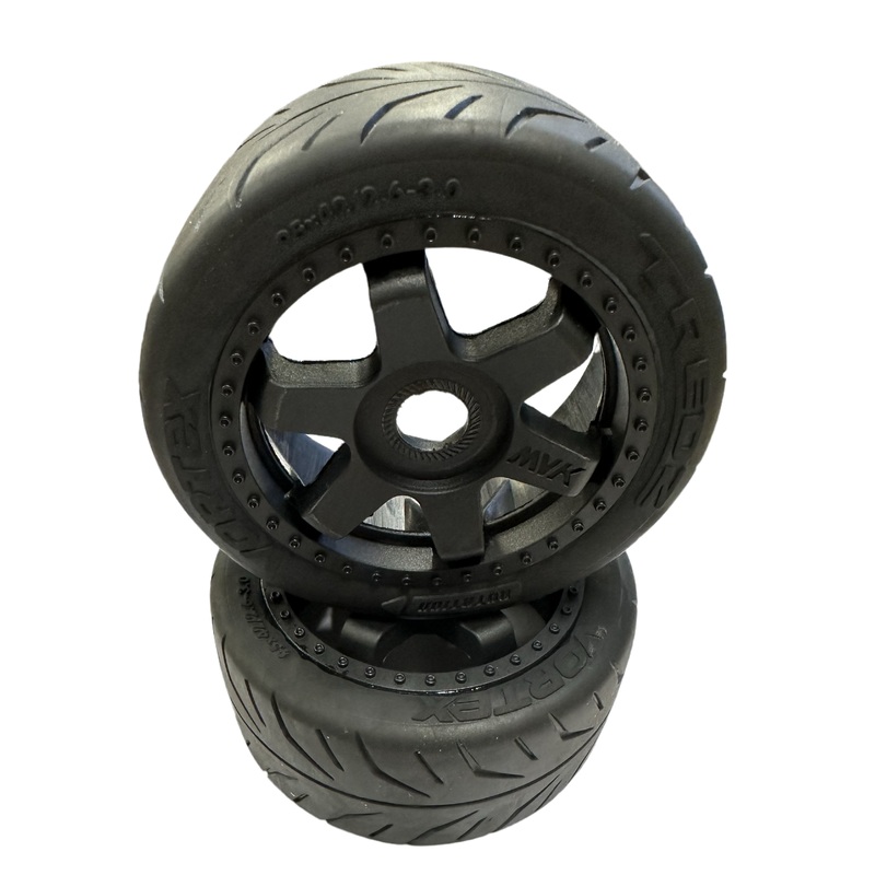 MAVERICK 150298 TREDZ VORTEX BELTED TYRE SET ON RIMS 95X42MM 2PCS