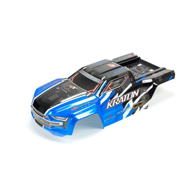 Painted, Decaled and Trimmed Body, Blue: Kraton 6S BLX by ARRMA