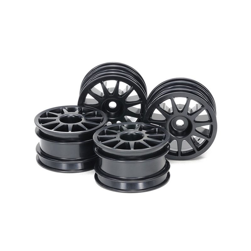 Tamiya M-Chassis 11-Spoke Wheels (Black, 4pcs.)