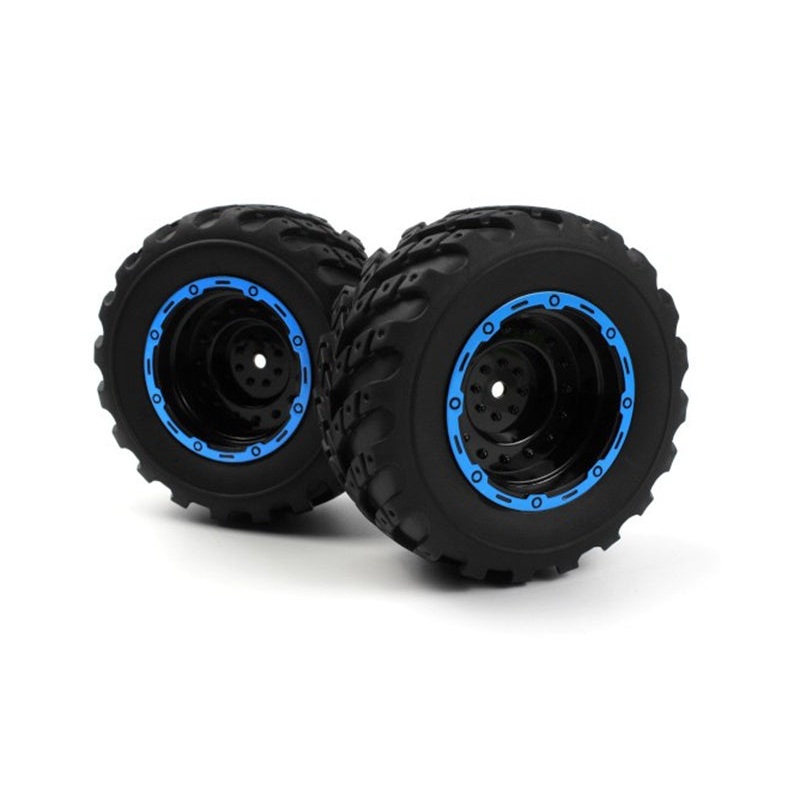 Blackzon Smyter MT Wheels/Tires Assembled (Black/Blue)