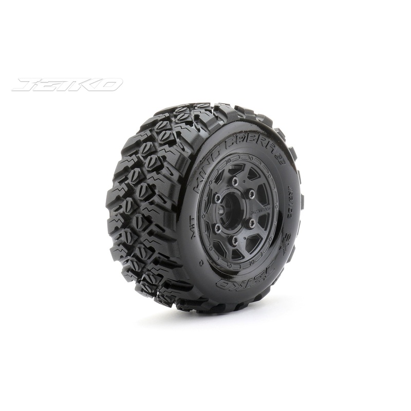 Jetko 1/10 SC 2.2/3.0 EX-KING COBRA/Claw Rim/Black MTD Tires (2)