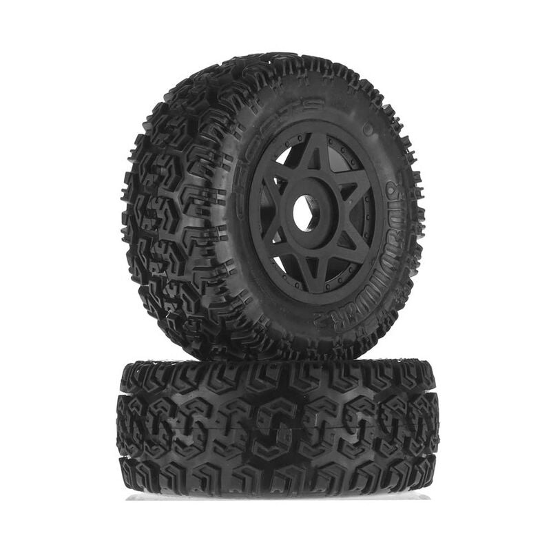 AR550003 Dboots Sidewinder 2 6S Senton Glued Black by ARRMA