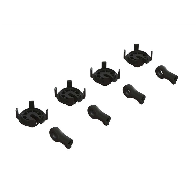 Shock Rod End & Spring Perch Set (4 Shocks) by ARRMA