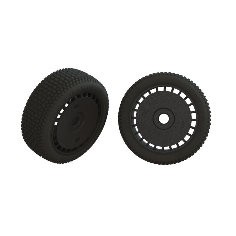 Arrma dBoots Exabyte Tire Set Glued Black (1 Pair)
