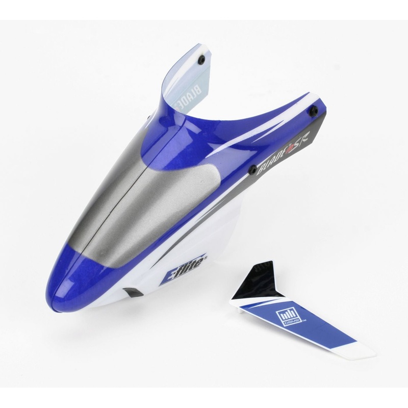 E-Flite BMSR Complete Blue Canopy with/Vertical Fin