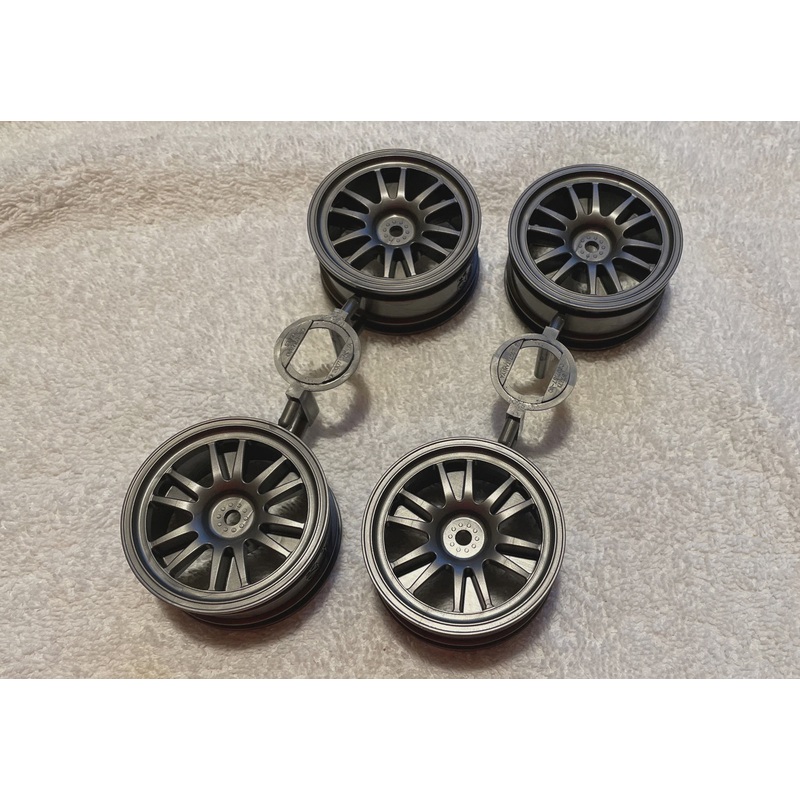 Tamiya Eclipse ADVAN SC430 Grey Enkei Split 6-spoke Wheels x 4